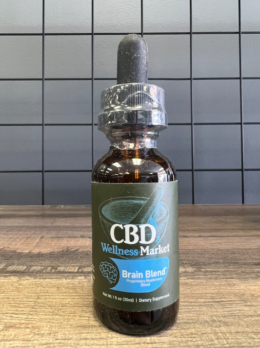 CBD & Wellness Market Mushroom Blend Brain Health Tincture (Zero CBD)