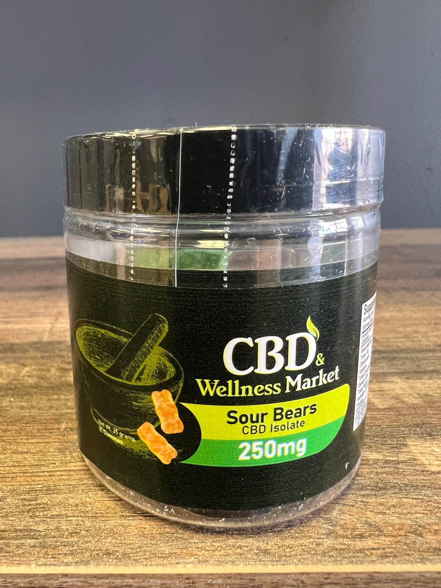 CBD & Wellness Market 25mg CBD Gummies, Sour Bears