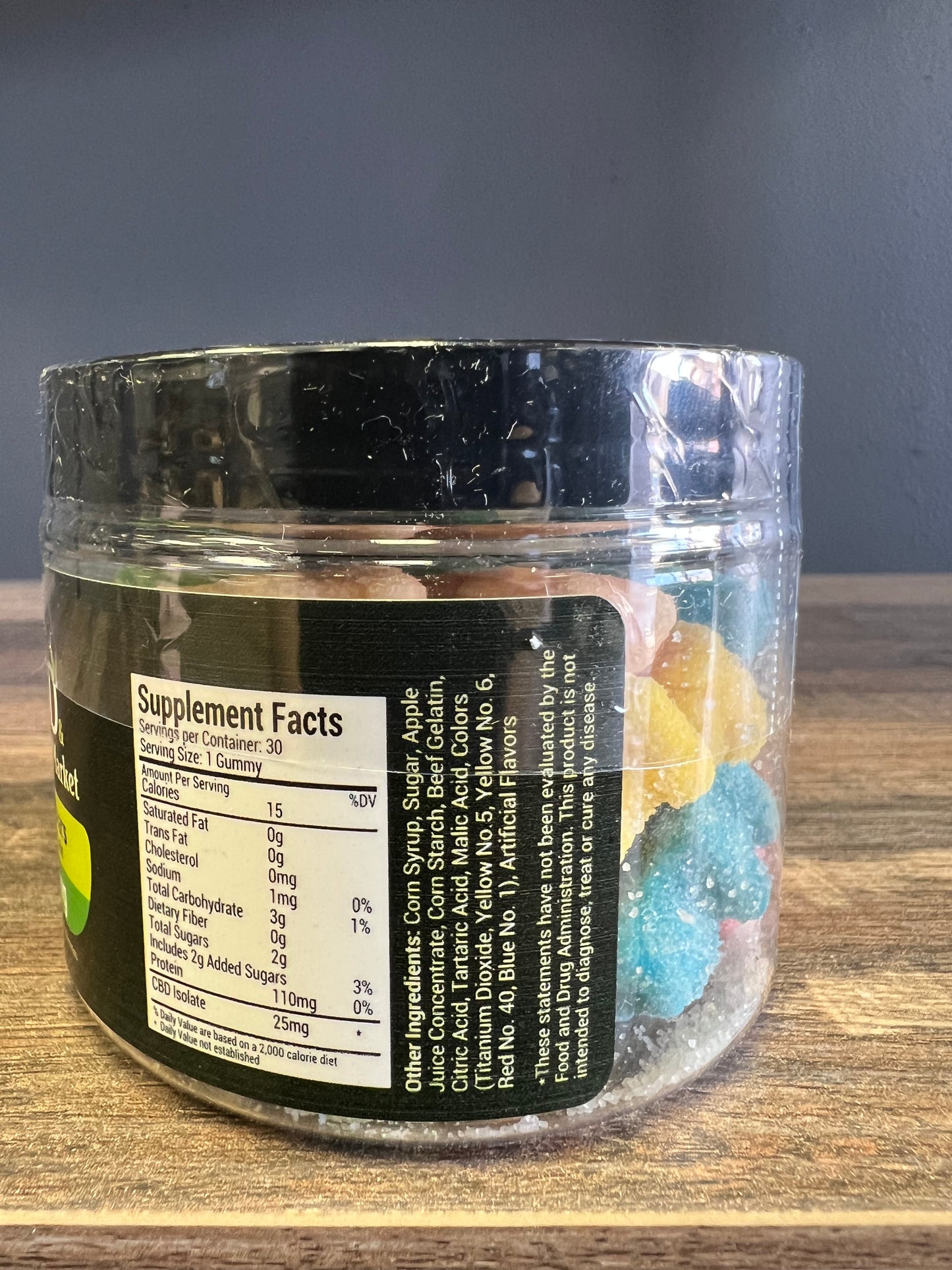 CBD & Wellness Market 25mg CBD Gummies, Sour Bears