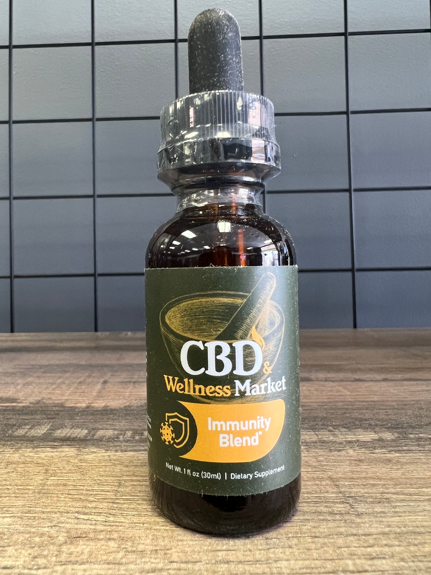 CBD & Wellness Market Mushroom Blend Immune Support Tincture (Zero CBD)