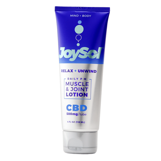 JoySol CBD Muscle and Joint Lotion, Daily PM - 500mg, 4oz