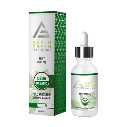 Aspen Green Full Spectrum CBD Tincture, Mint