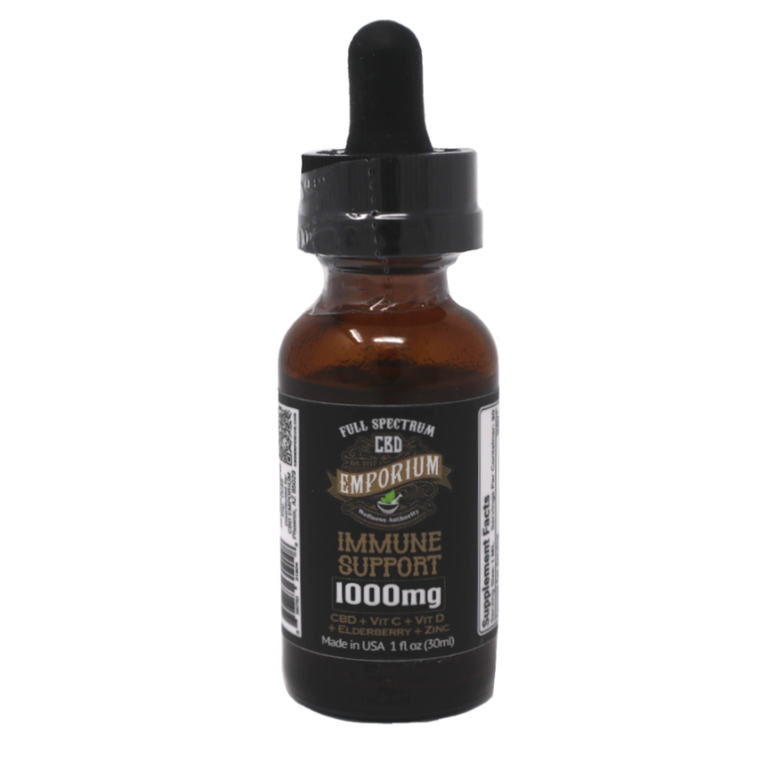 CBD Emporium Full Spectrum Tincture, +Immune Support - 1,000mg, 1oz (a Tincture) made by CBD Emporium sold at CBD Emporium