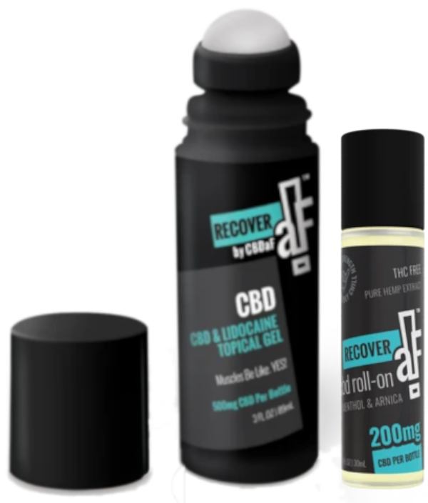 CBDaF! RECOVERaf Broad Spectrum Roll-On (a Massage Oil) made by CBDaf! sold at CBD Emporium