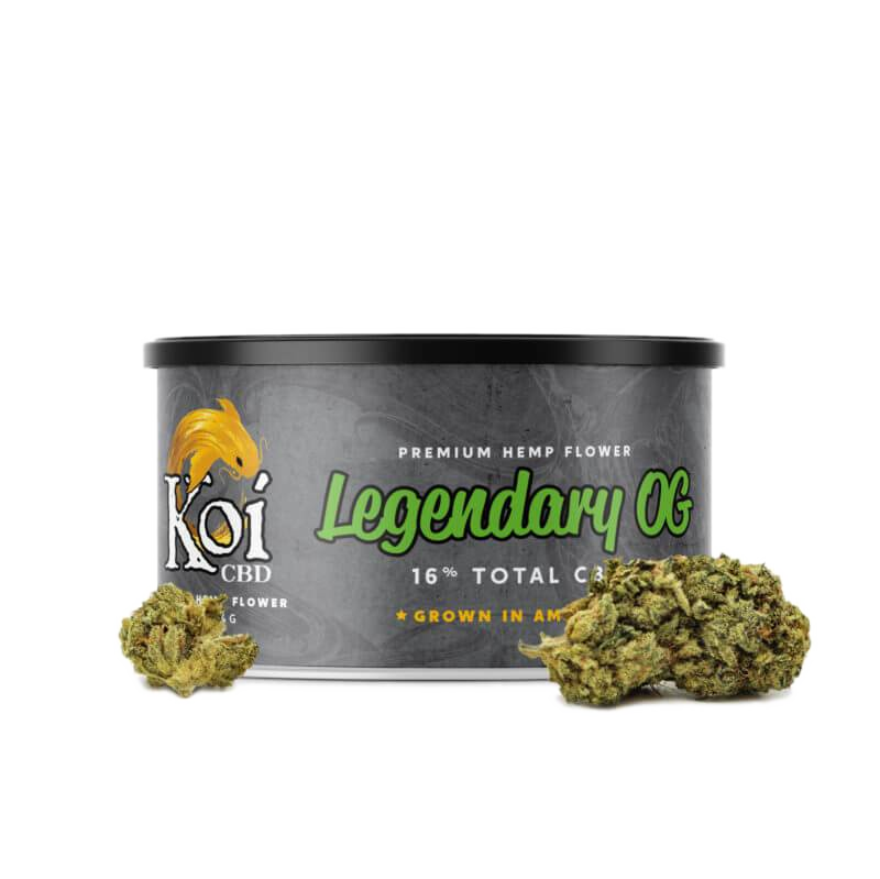 Koi Naturals CBD Hemp Flower, Tin - Eighth (a Flower) made by Koi CBD sold at CBD Emporium