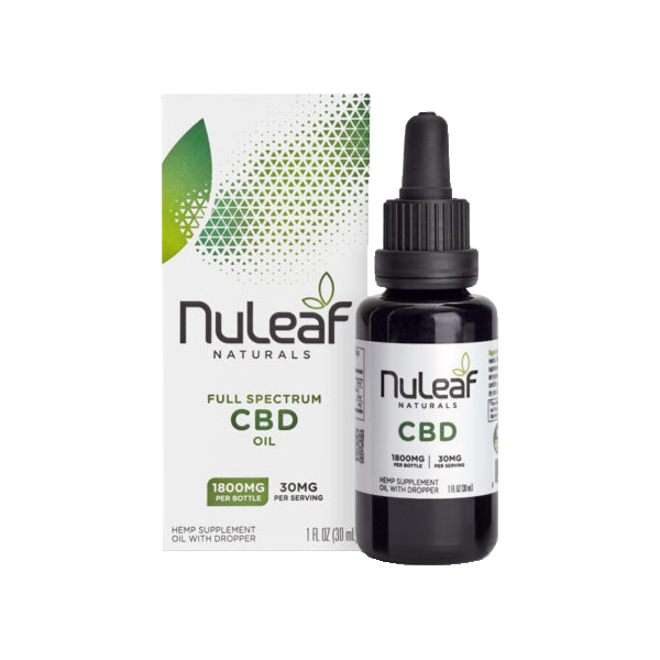 NuLeaf Naturals Full Spectrum CBD Tincture, Unflavored