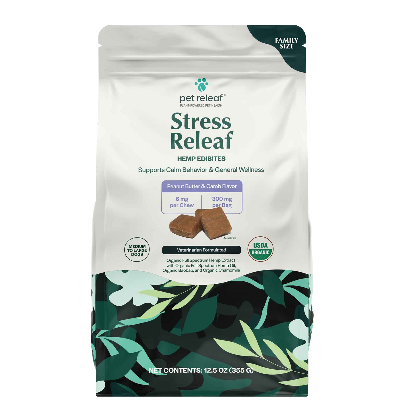 Pet Releaf CBD Softchews, Peanut Butter Carbo Flavor