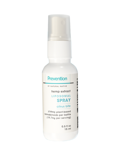 Prevention By Natural Native Full Spectrum CBD Liposomal Spray, Citrus