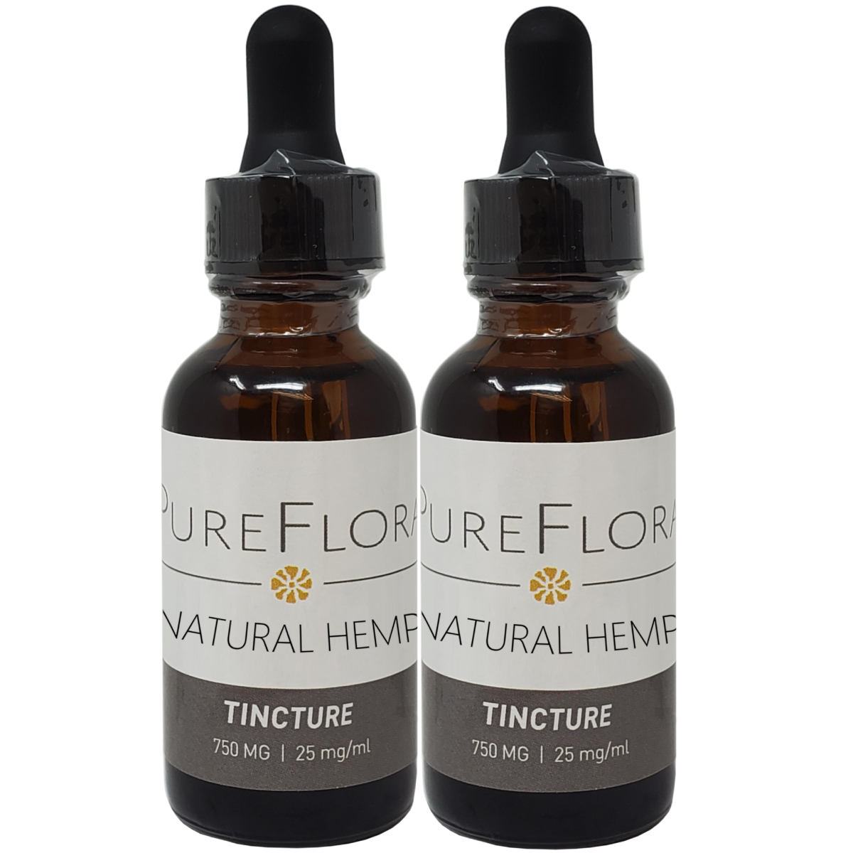 Pure Flora Full Spectrum CBD Tincture - 750mg, 1oz (a Tincture) made by Pure Flora Wellness sold at CBD Emporium