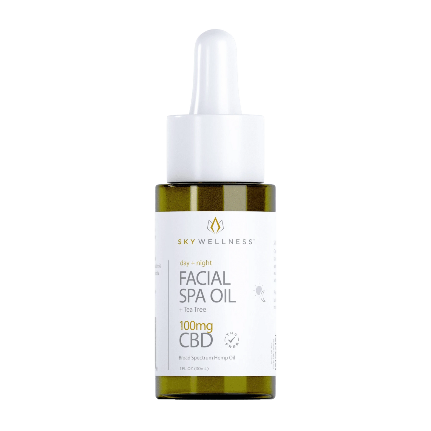 Sky Wellness Broad Spectrum CBD Facial Oil, Tea Tree - 100mg, 1oz (a Facial Oil) made by Sky Wellness sold at CBD Emporium