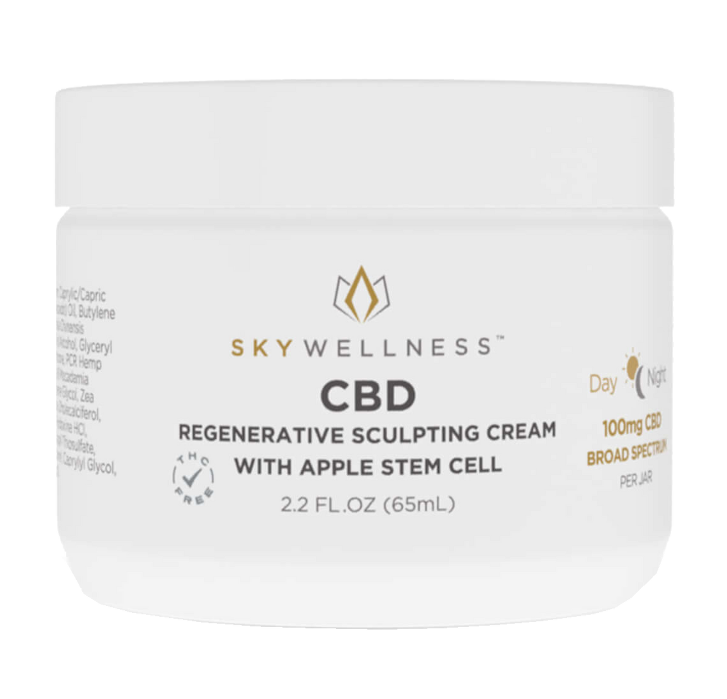 Sky Wellness Broad Spectrum CBD Cream, Regenerative Sculpting - 100mg (a Cream) made by Sky Wellness sold at CBD Emporium