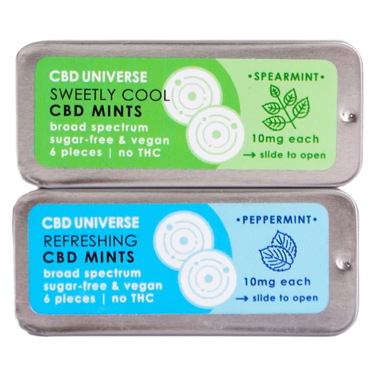 CBD Universe Broad Spectrum CBD Mints - 6ct (a Sweets) made by CBD Universe sold at CBD Emporium