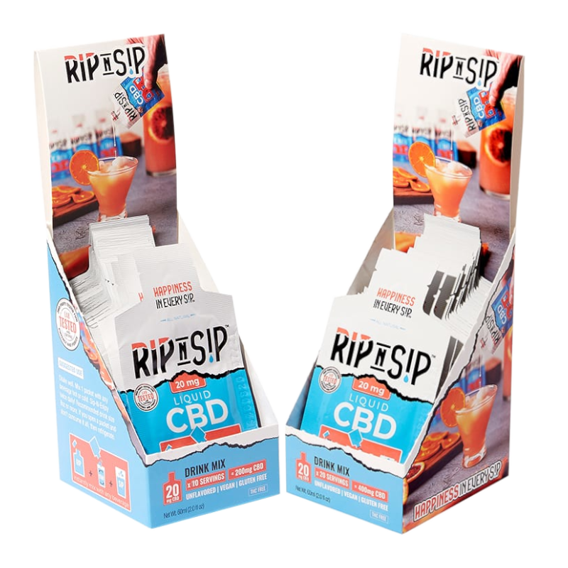 Rip N Sip Liquid Broad Spectrum CBD, Unflavored - 20mg (a Beverage) made by Rip N Sip sold at CBD Emporium